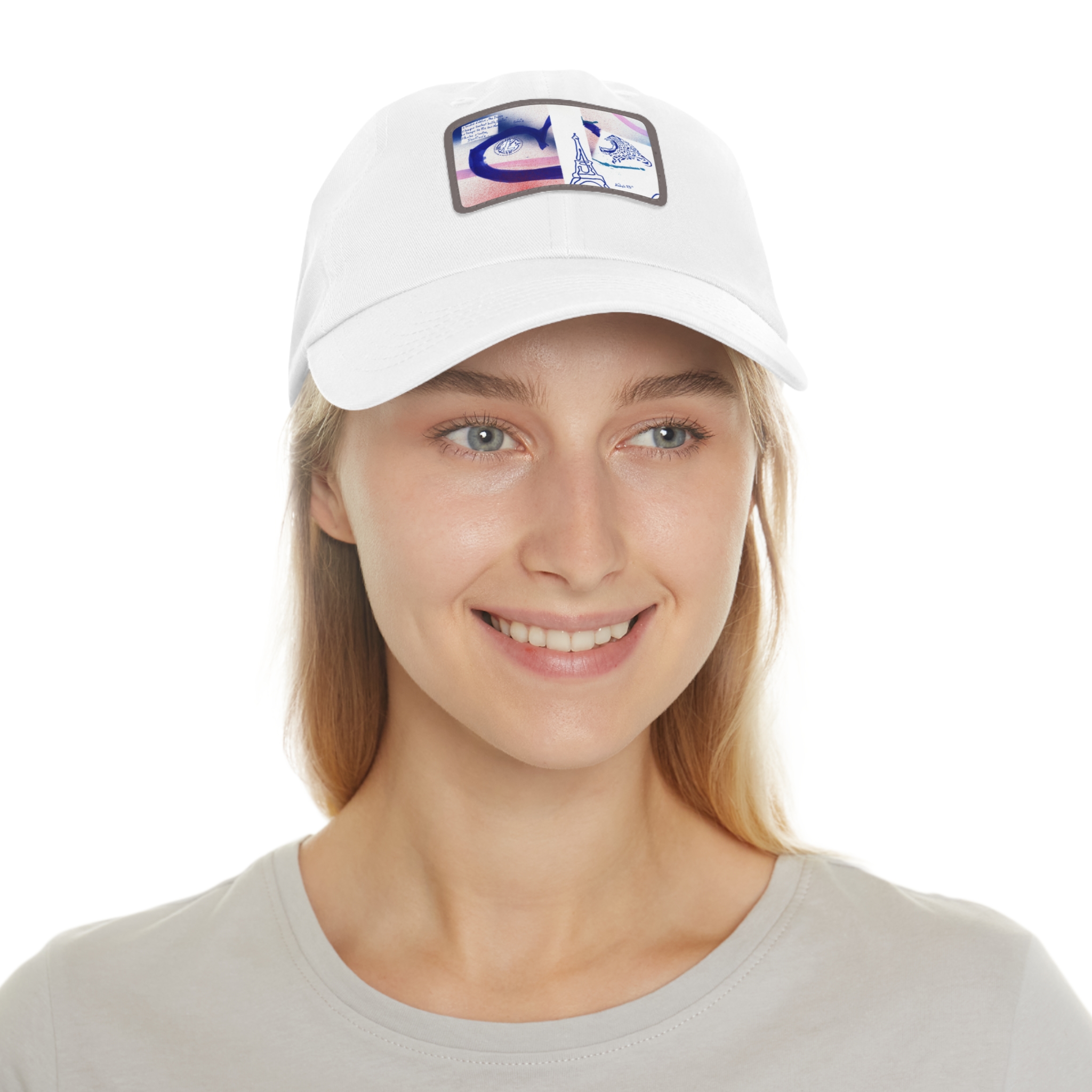 Dad Hat with Leather Patch (Rectangle) - Image 4