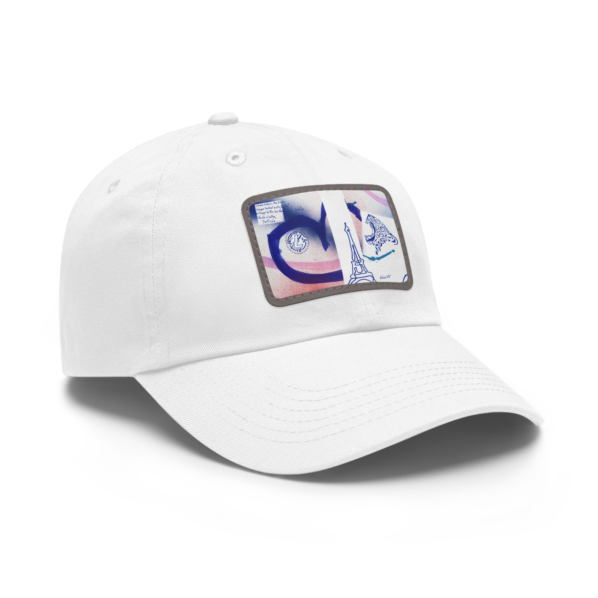 Dad Hat with Leather Patch (Rectangle) - Image 2